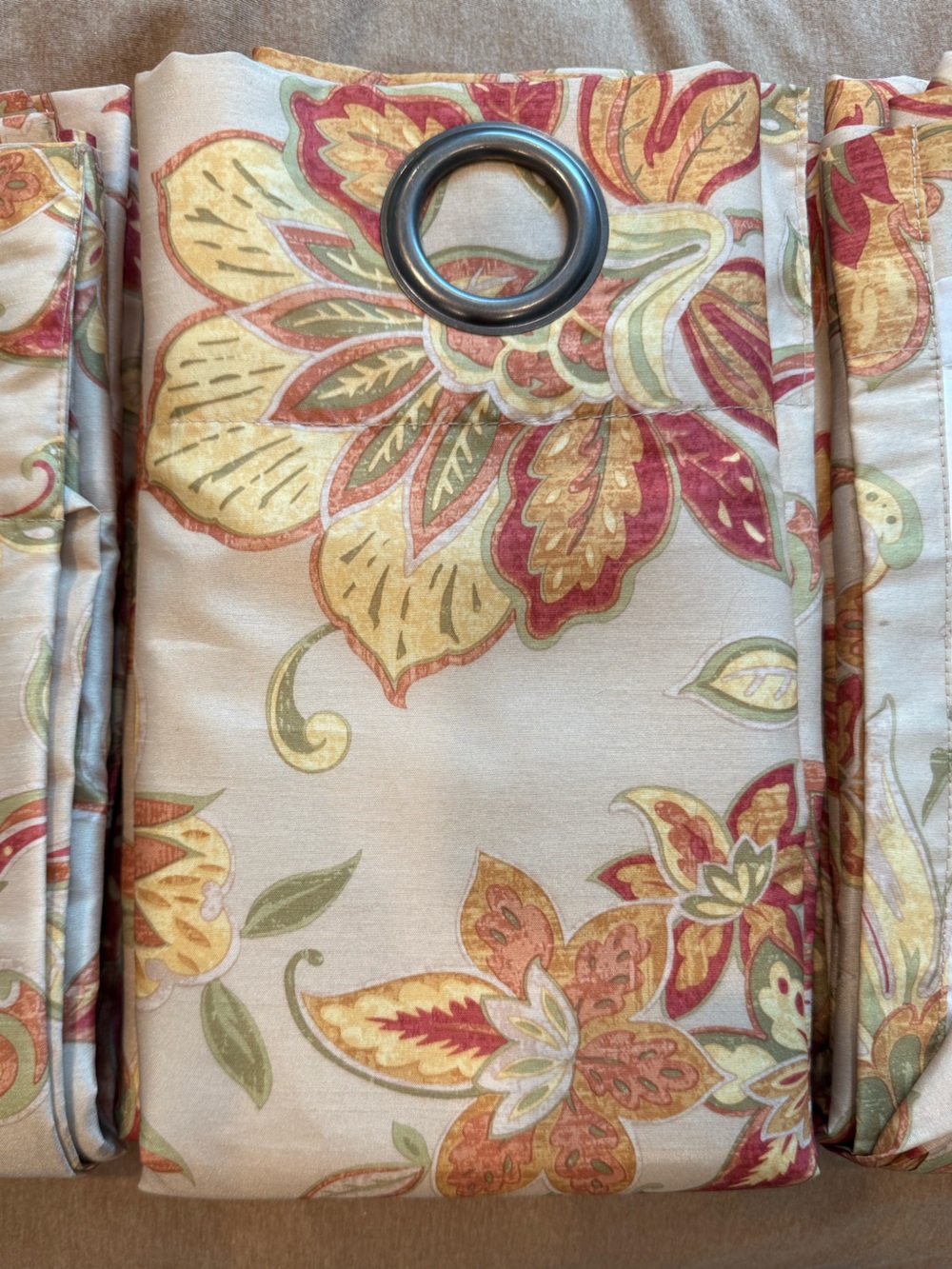 Pier 1 Floral/Paisley Grommet Curtain Panels (4 available - $25 each)